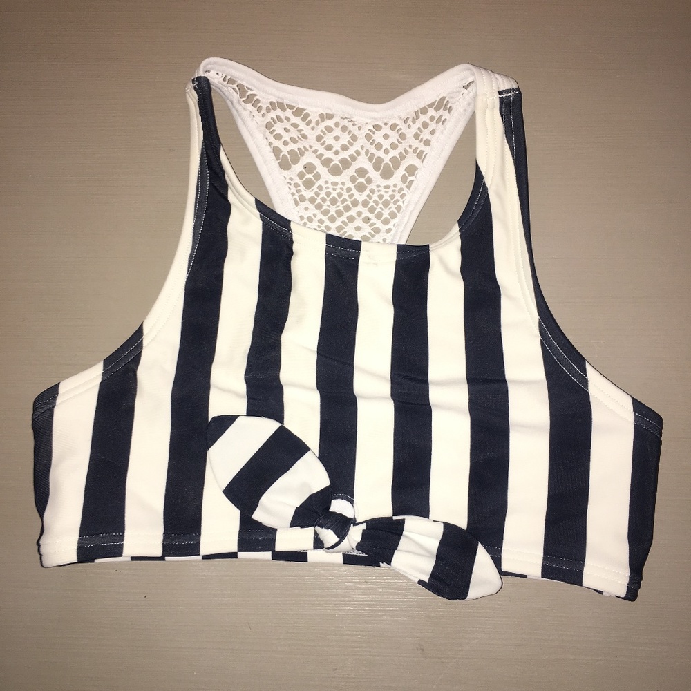 Abercrombie kids striped swim top